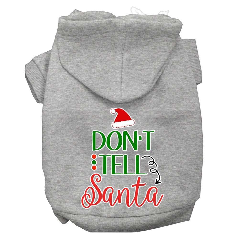 As You Wish Apparel – "Dont Tell Santa" Christmas Pet Hoodie