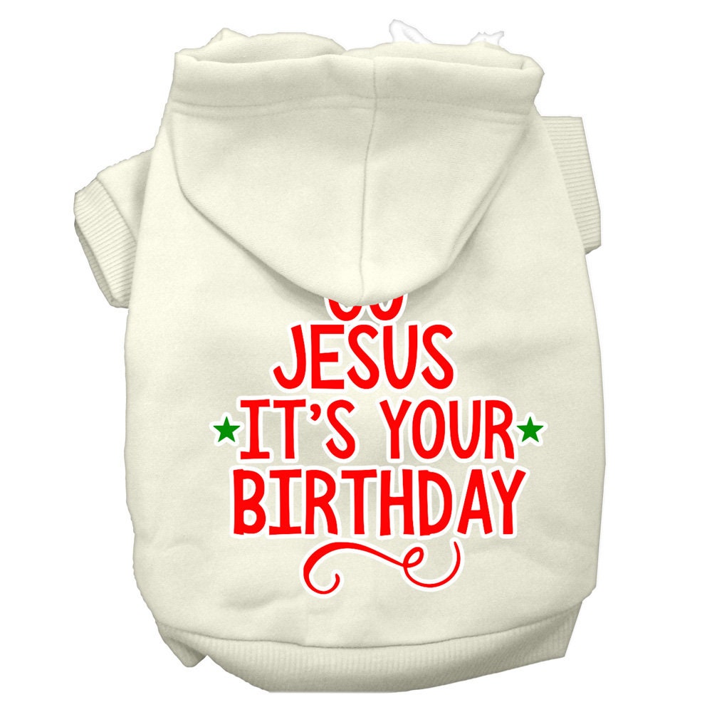 As You Wish Apparel – "Go Jesus, Its Your Birthday" Christmas Pet Hoodie