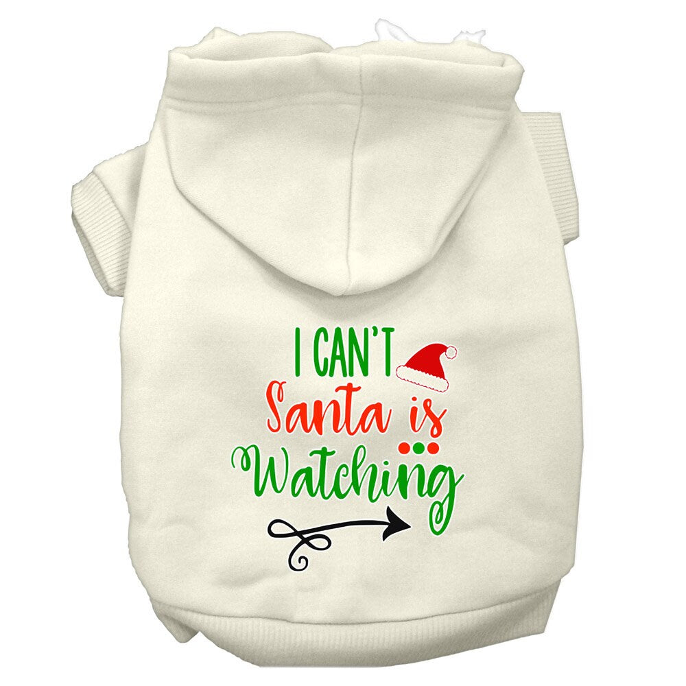 As You Wish Apparel – "I Cant, Santa Is Watching" Christmas Pet Hoodie