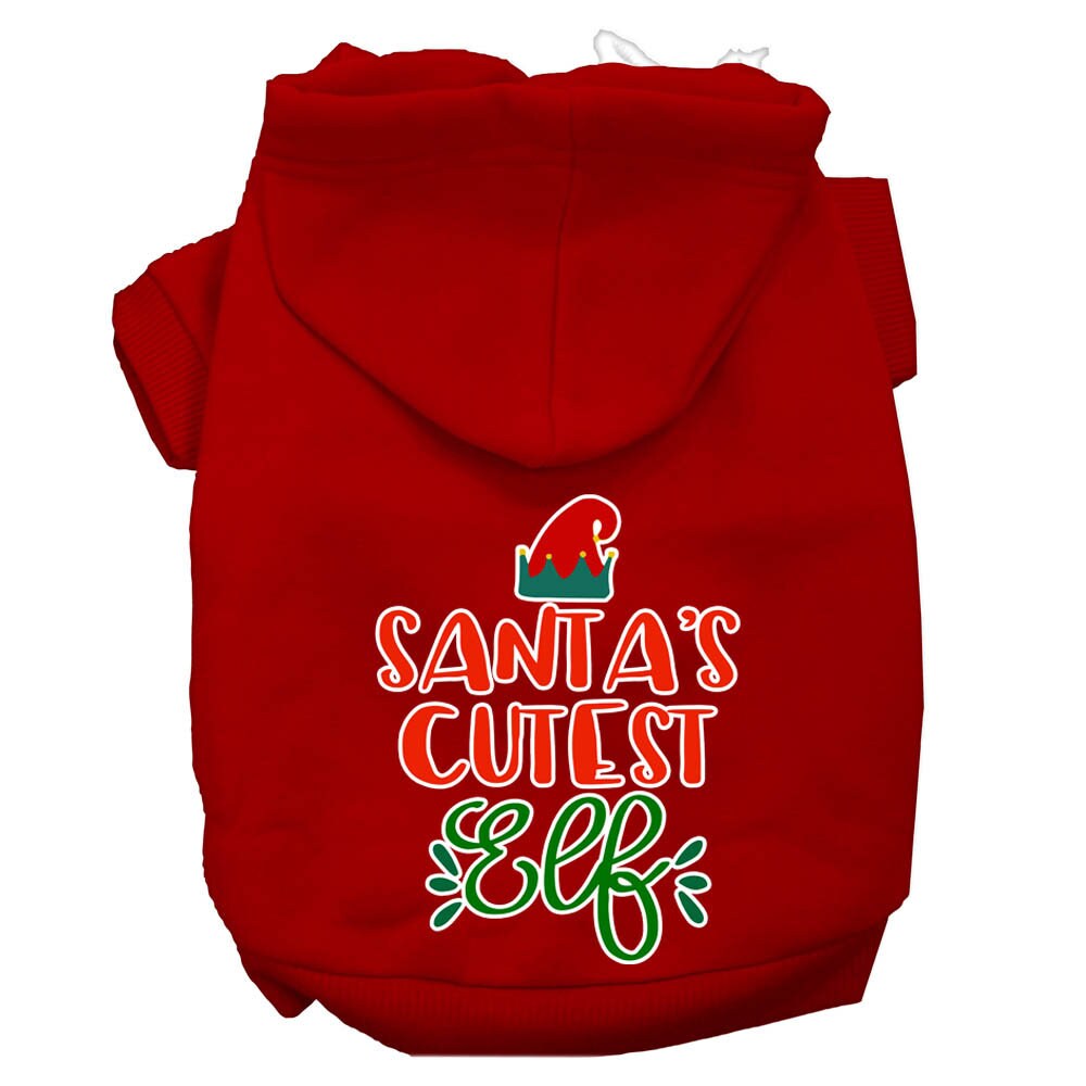 As You Wish Apparel – "Santas Cutest Elf" Christmas Pet Hoodie