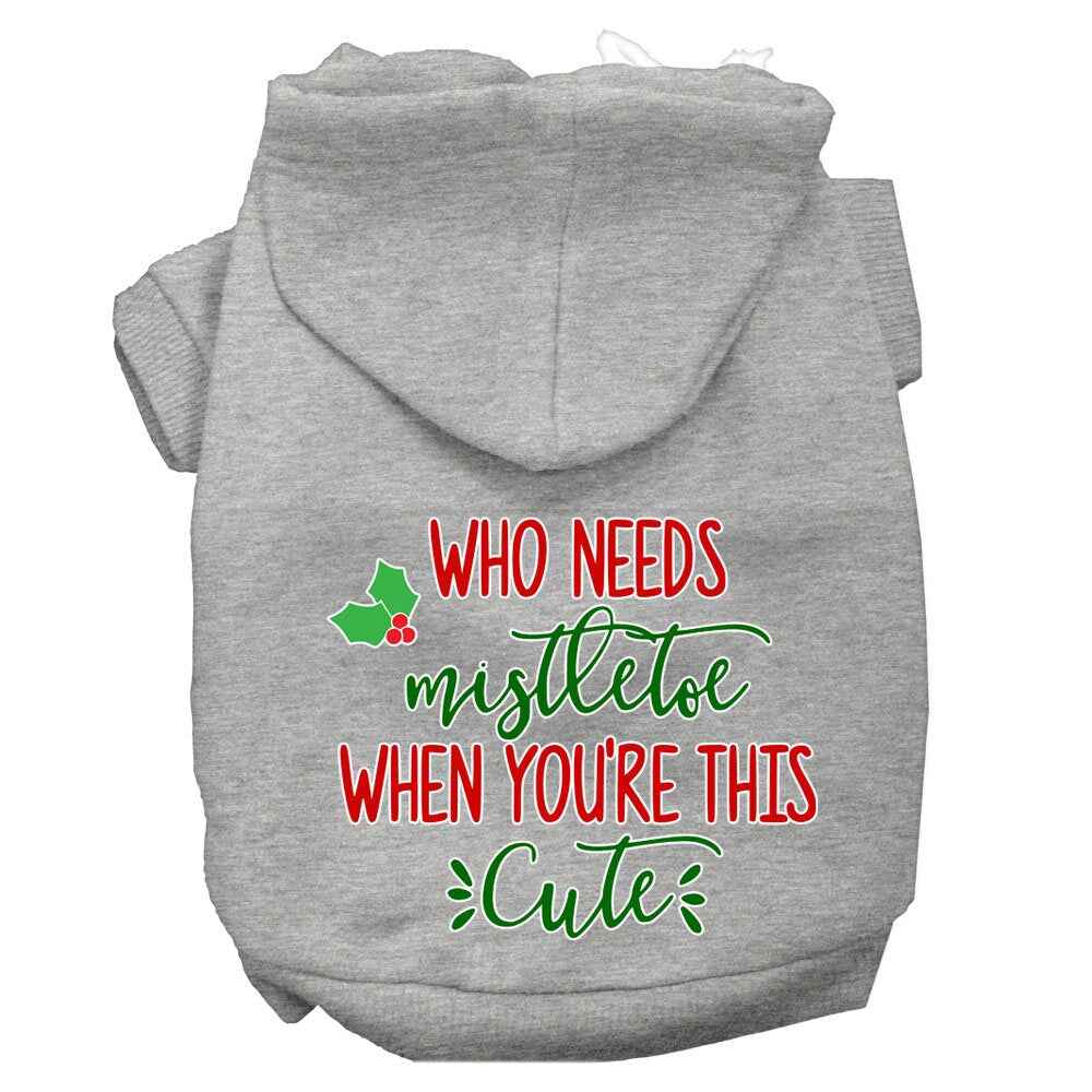 As You Wish Apparel – "Who Needs Mistletoe When Youre This Cute" Christmas Pet Hoodie