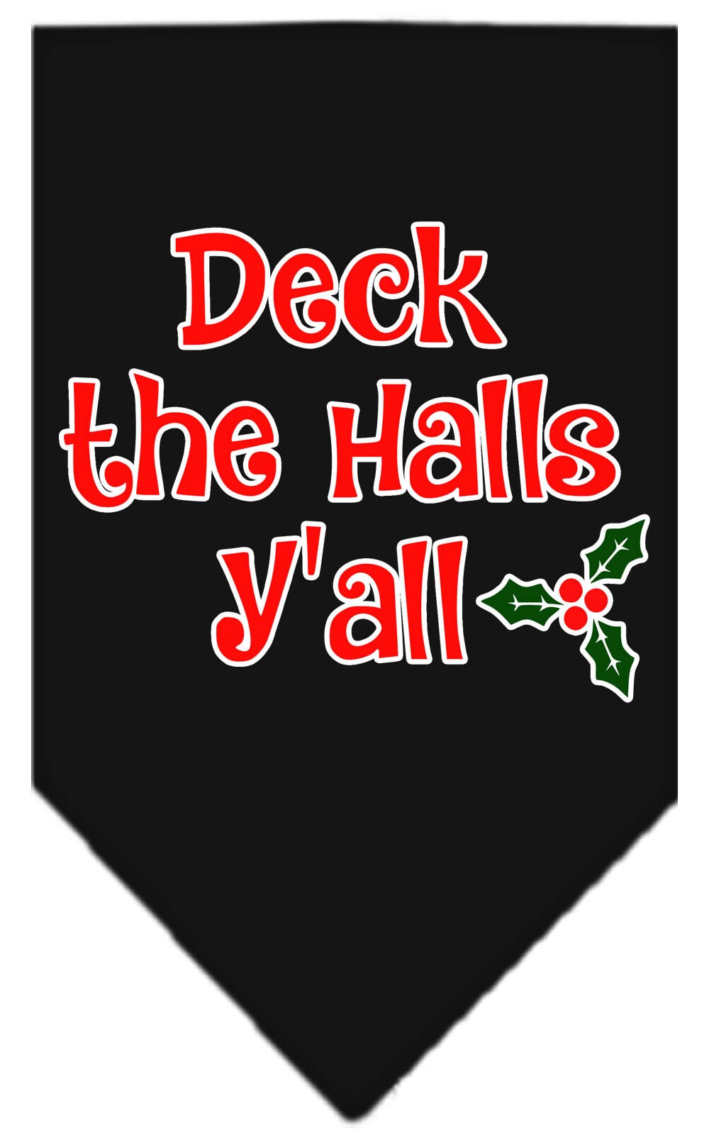 As You Wish Apparel – "Deck The Halls Yall" Christmas Pet Bandana