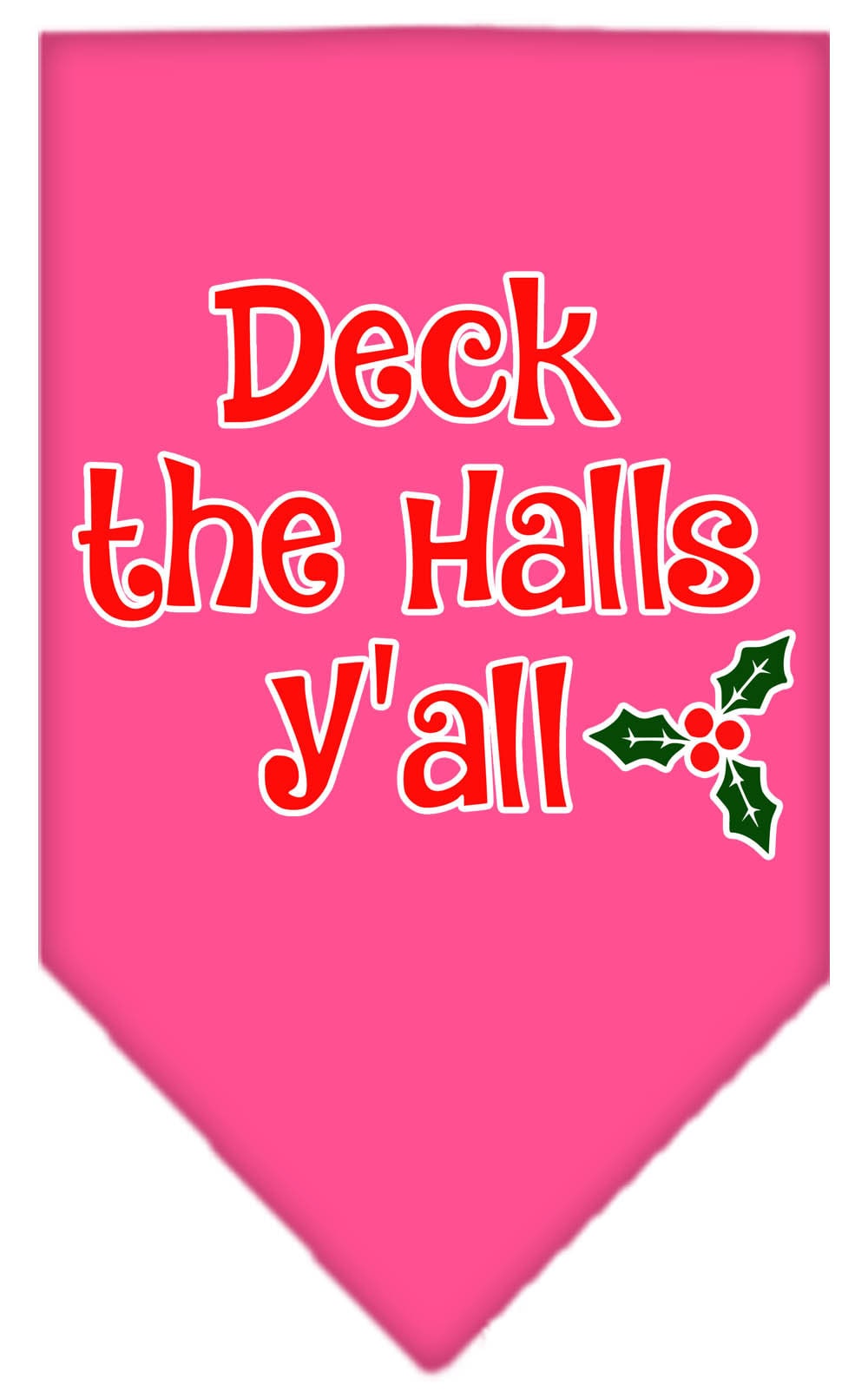 As You Wish Apparel – "Deck The Halls Yall" Christmas Pet Bandana