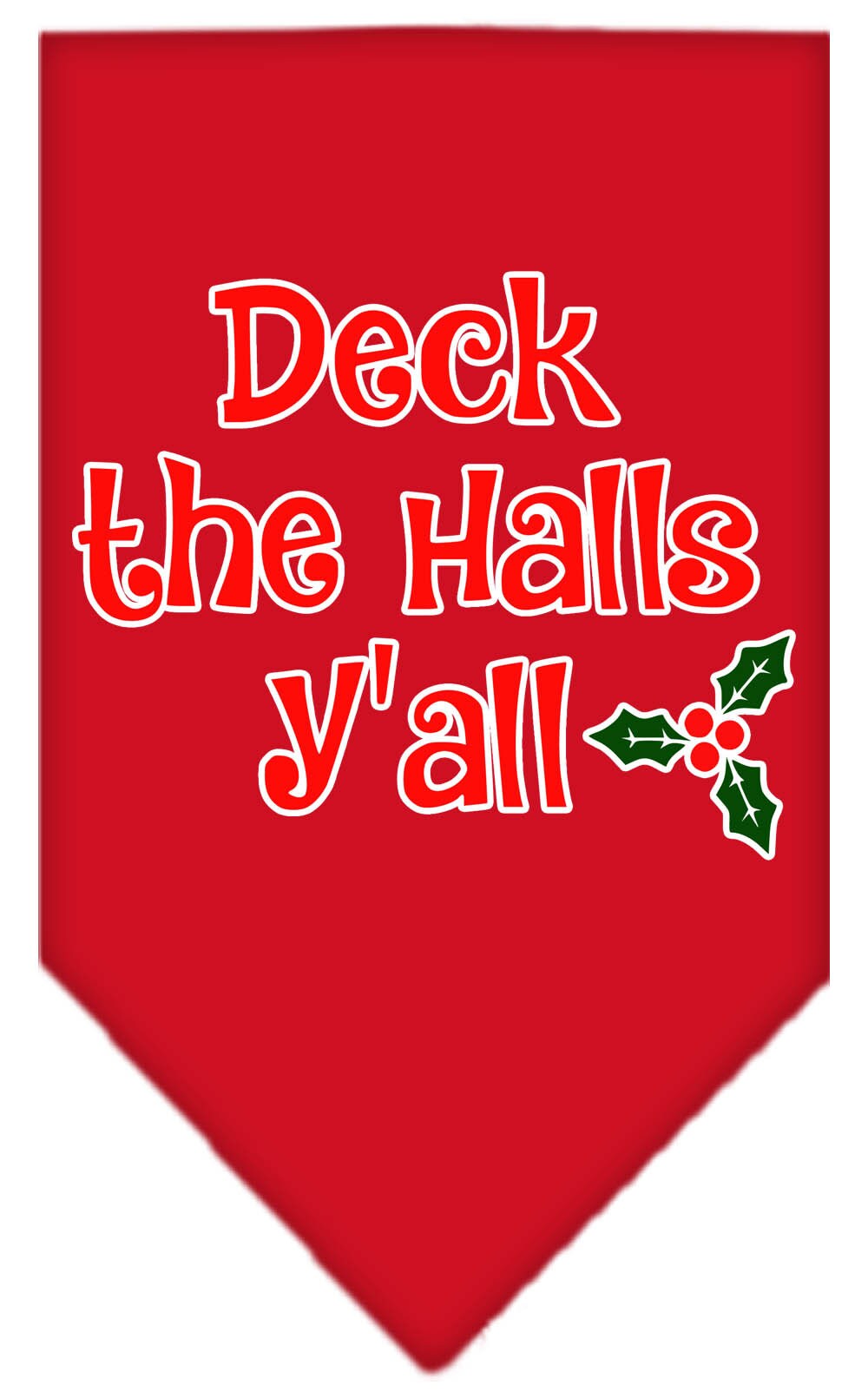 As You Wish Apparel – "Deck The Halls Yall" Christmas Pet Bandana