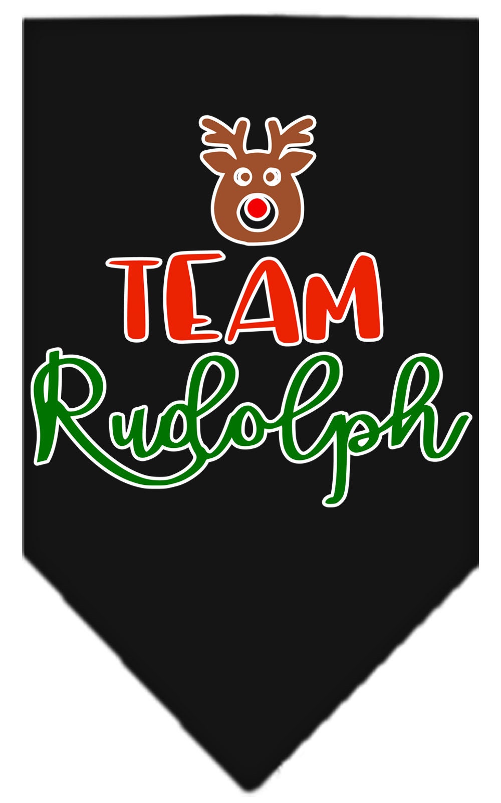 As You Wish Apparel – "Team Rudolph" Christmas Pet Bandana