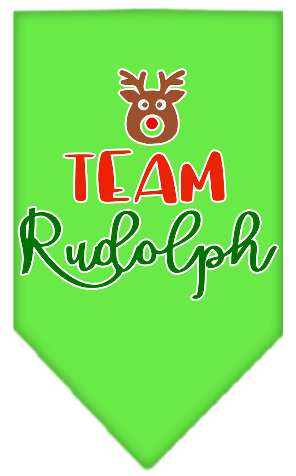 As You Wish Apparel – "Team Rudolph" Christmas Pet Bandana