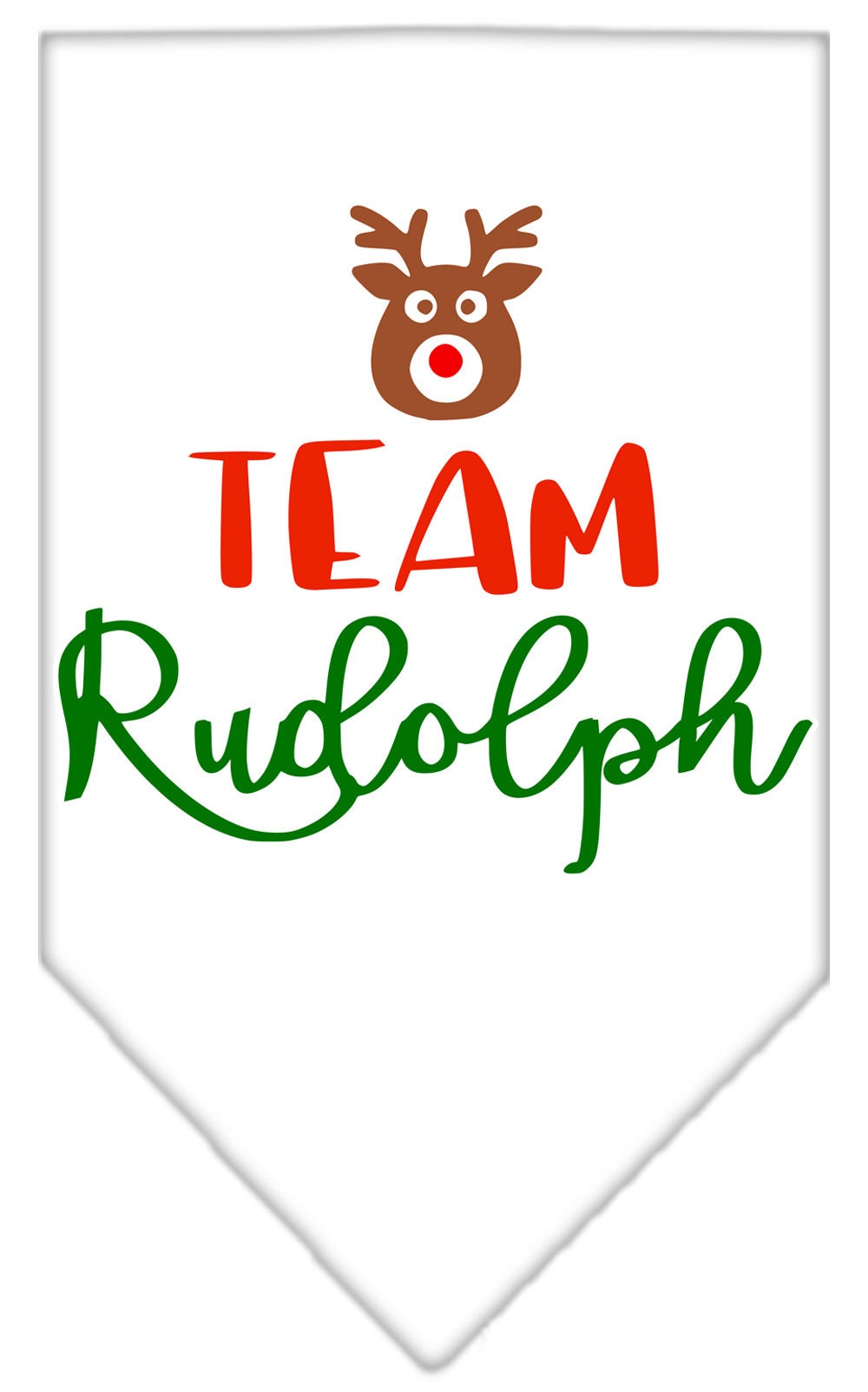 As You Wish Apparel – "Team Rudolph" Christmas Pet Bandana