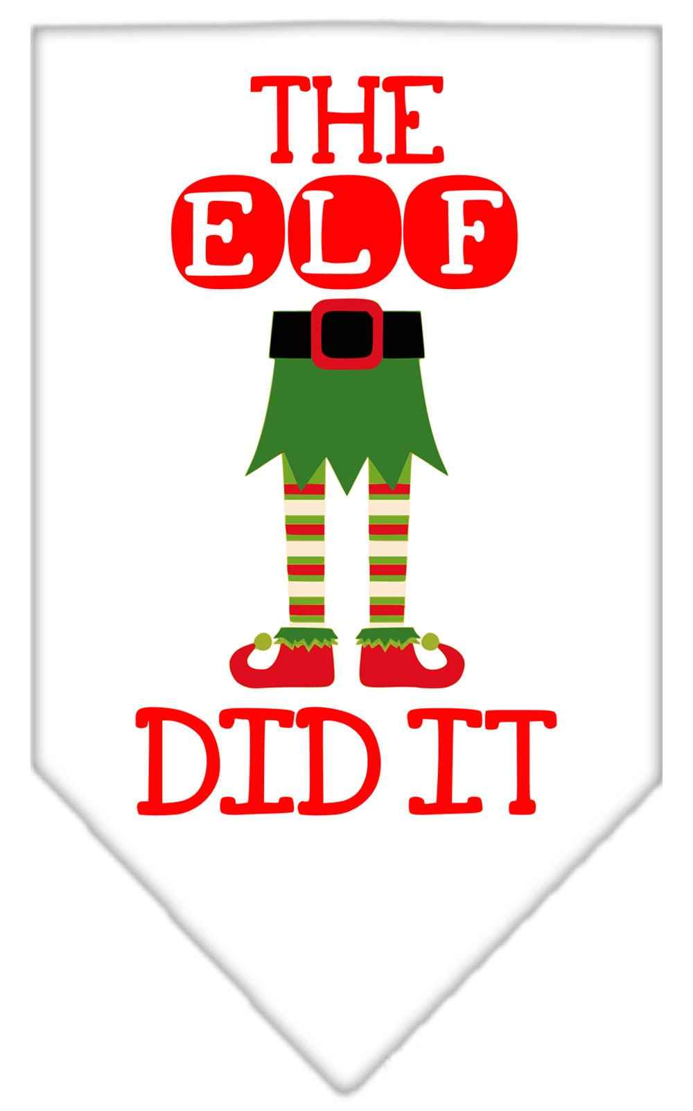 As You Wish Apparel – "The Elf Did It" Christmas Pet Bandana