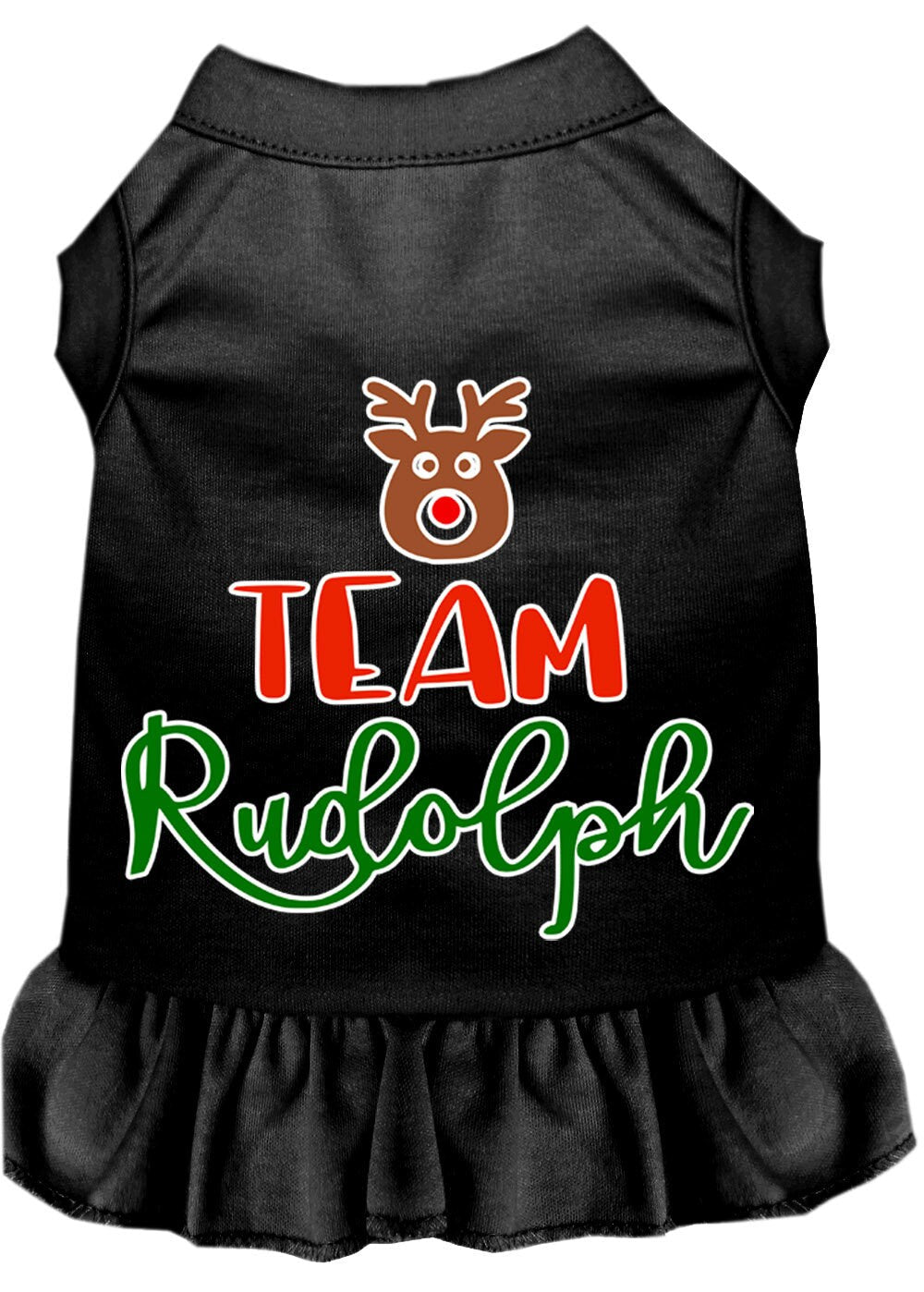 As You Wish Apparel – "Team Rudolph" Christmas Pet Dress
