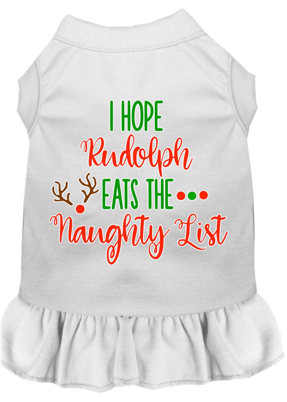 As You Wish Apparel – "I Hope Rudolph Eats The Naughty List" Christmas Pet Dress