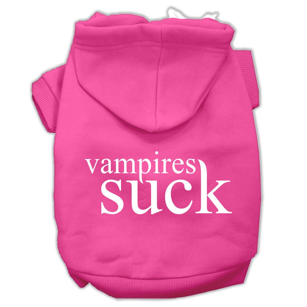 As You Wish Apparel "Vampires Suck" Halloween pet hoodie