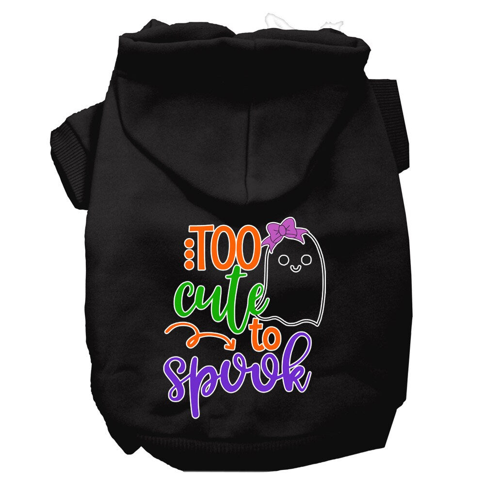 As You Wish Apparel – "Too Cute To Spook Girly Ghost" Halloween Pet Hoodie