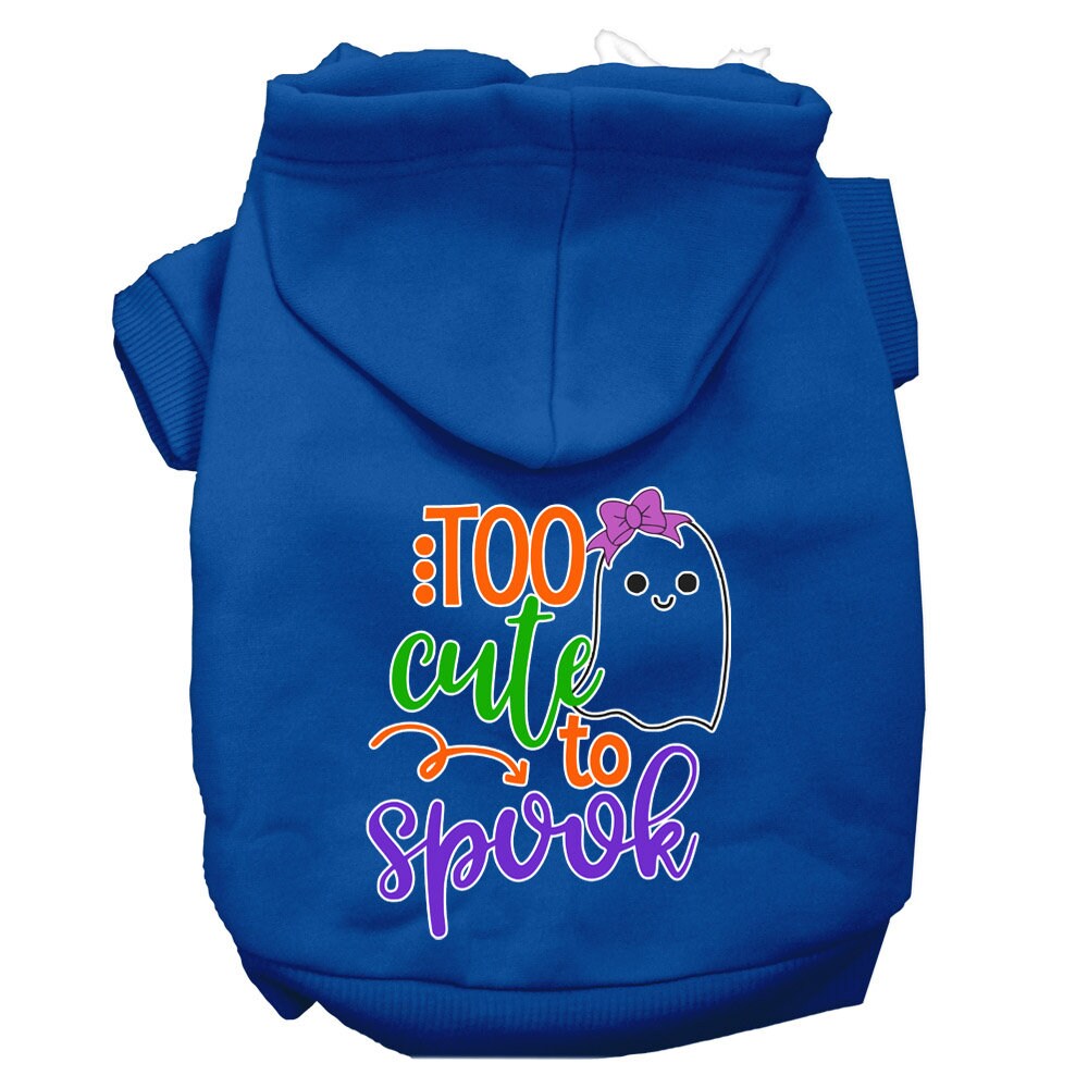 As You Wish Apparel – "Too Cute To Spook Girly Ghost" Halloween Pet Hoodie
