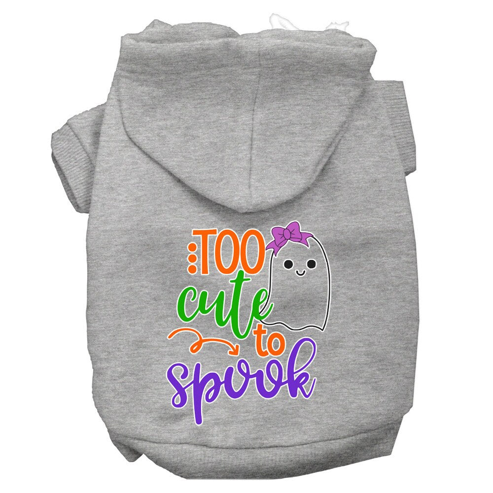 As You Wish Apparel – "Too Cute To Spook Girly Ghost" Halloween Pet Hoodie