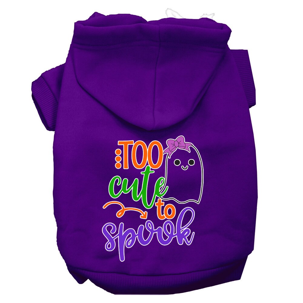 As You Wish Apparel – "Too Cute To Spook Girly Ghost" Halloween Pet Hoodie
