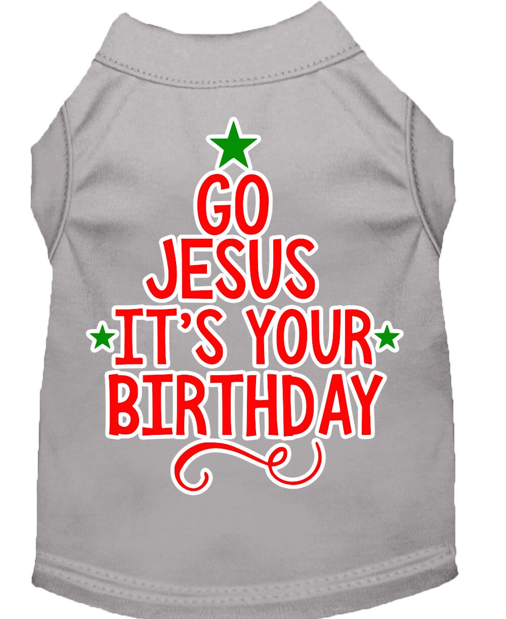 As You Wish Apparel – "Go Jesus, Its Your Birthday" Christmas Pet Shirt