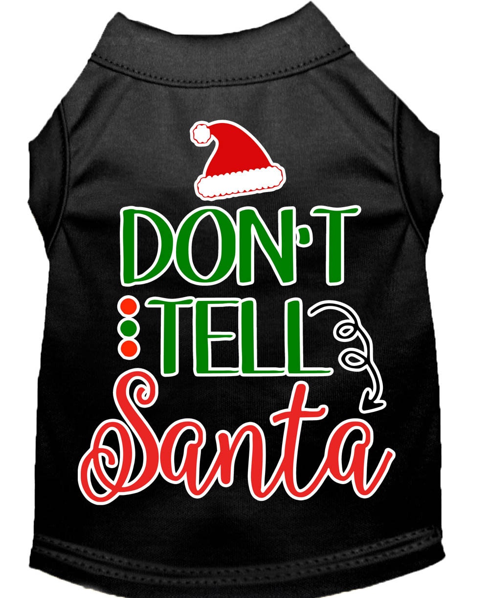 As You Wish Apparel – "Dont Tell Santa" Christmas Pet Shirt