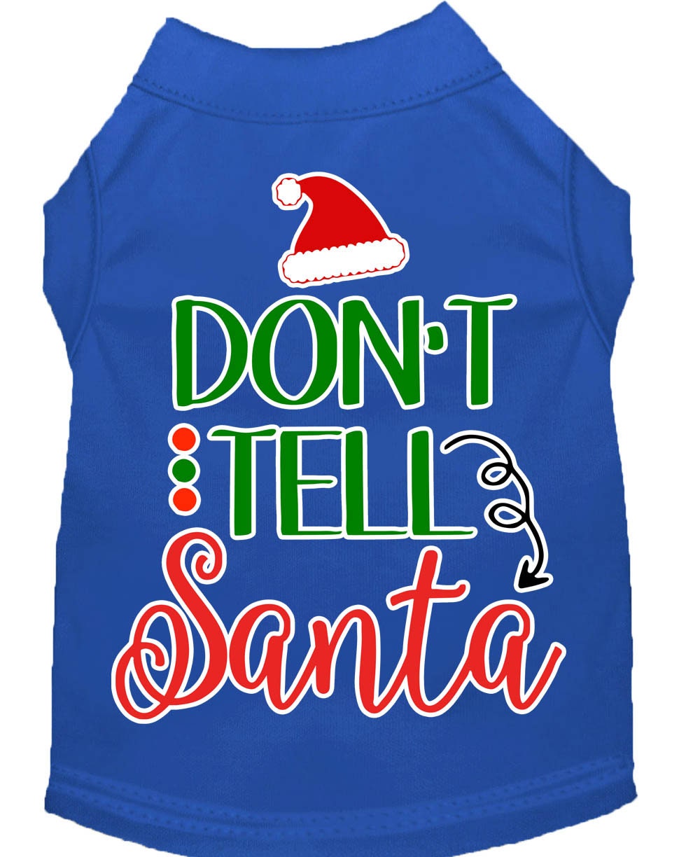 As You Wish Apparel – "Dont Tell Santa" Christmas Pet Shirt