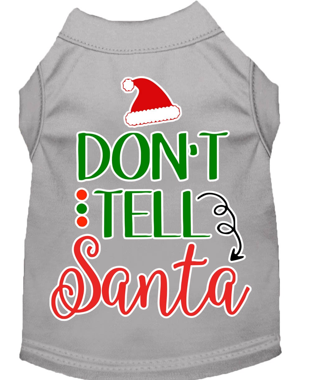 As You Wish Apparel – "Dont Tell Santa" Christmas Pet Shirt
