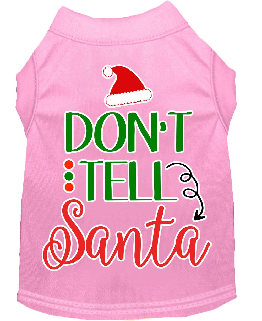 As You Wish Apparel – "Dont Tell Santa" Christmas Pet Shirt