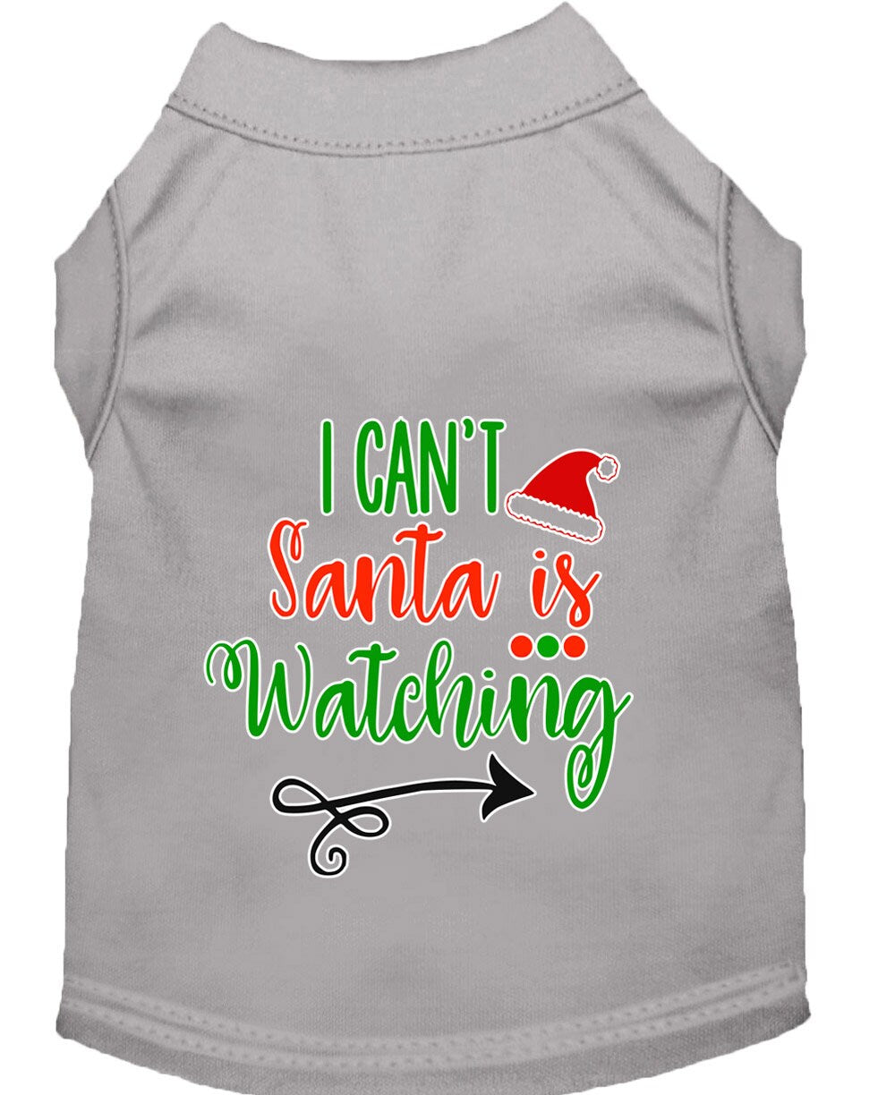 As You Wish Apparel – "I Cant, Santa is Watching" Christmas Pet Shirt