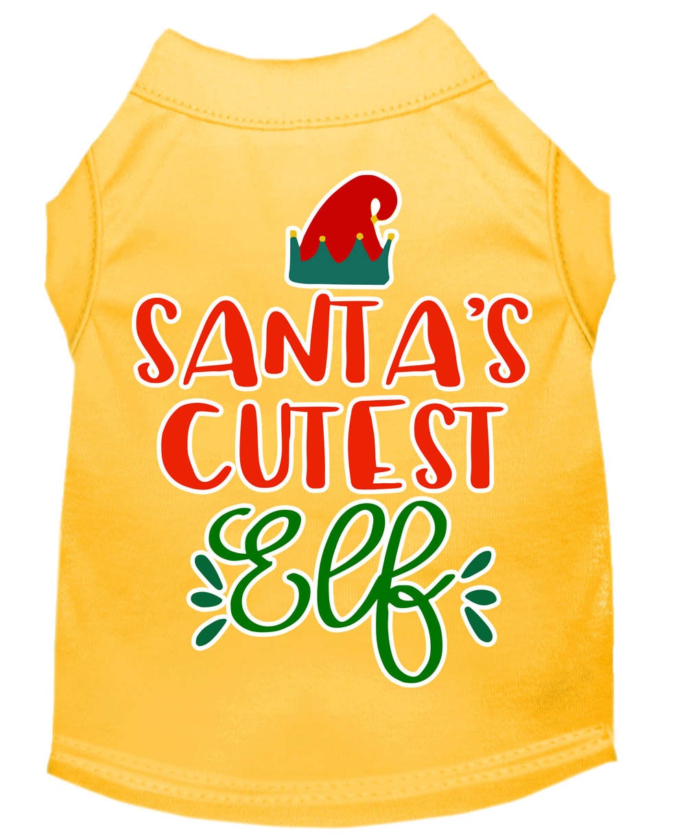 As You Wish Apparel – "Santas Cutest Elf" Christmas Pet Shirt
