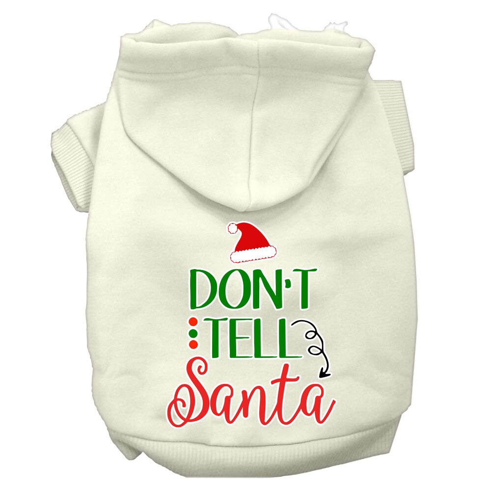 As You Wish Apparel – "Dont Tell Santa" Christmas Pet Hoodie