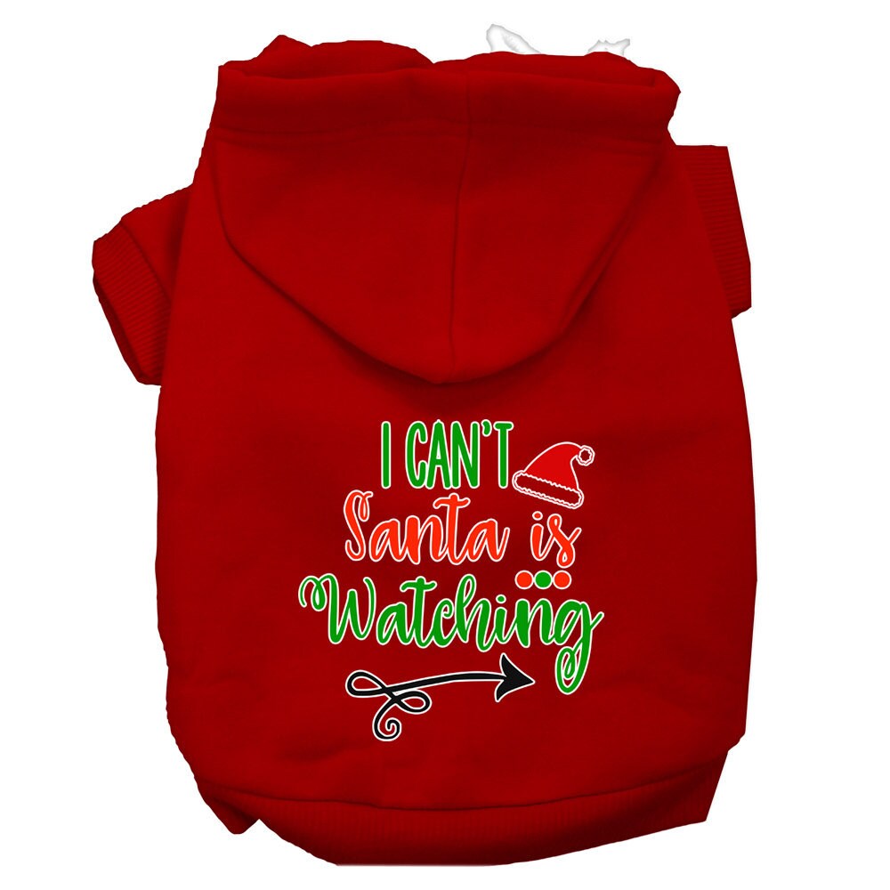 As You Wish Apparel – "I Cant, Santa Is Watching" Christmas Pet Hoodie