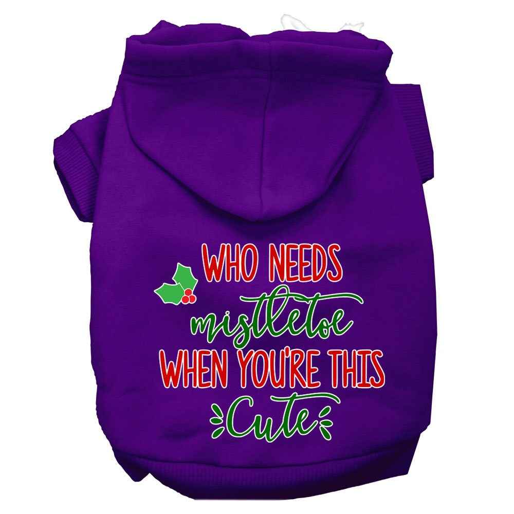 As You Wish Apparel – "Who Needs Mistletoe When Youre This Cute" Christmas Pet Hoodie