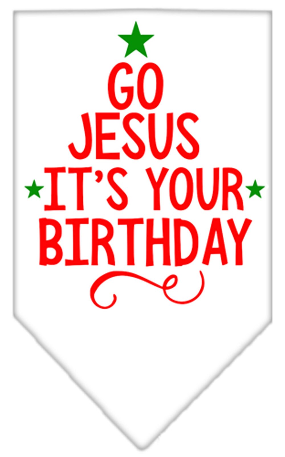 As You Wish Apparel – "Go Jesus, Its Your Birthday" Christmas Pet Bandana