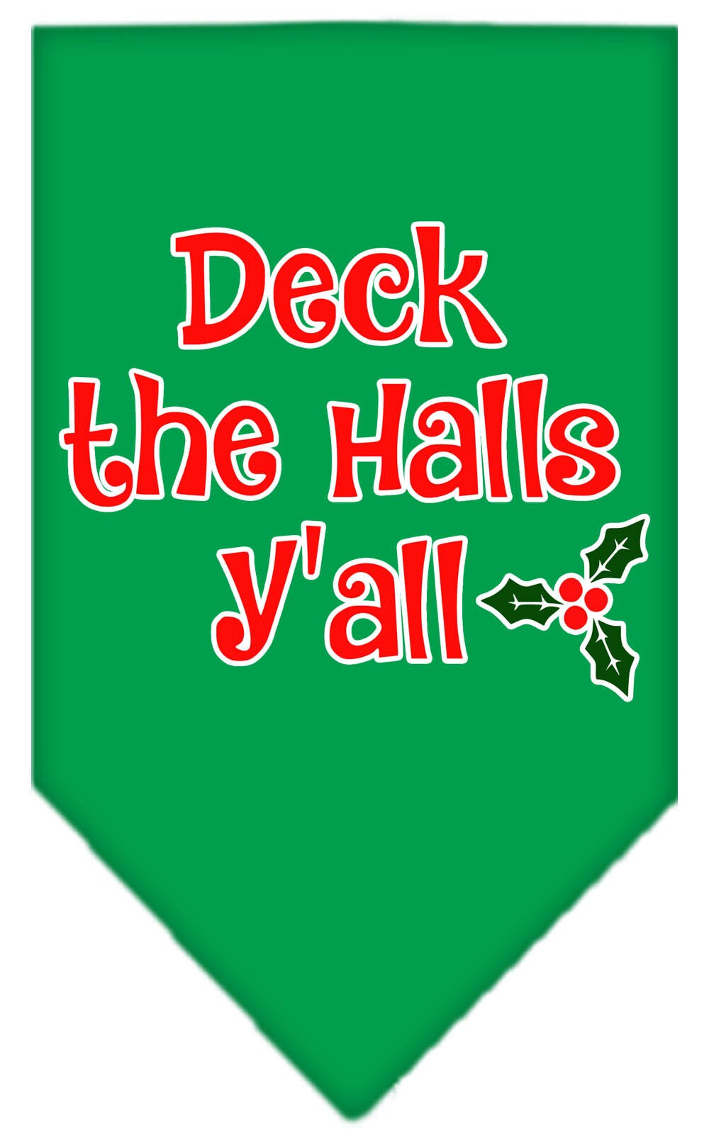 As You Wish Apparel – "Deck The Halls Yall" Christmas Pet Bandana