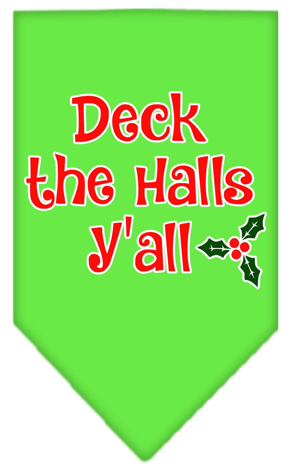 As You Wish Apparel – "Deck The Halls Yall" Christmas Pet Bandana