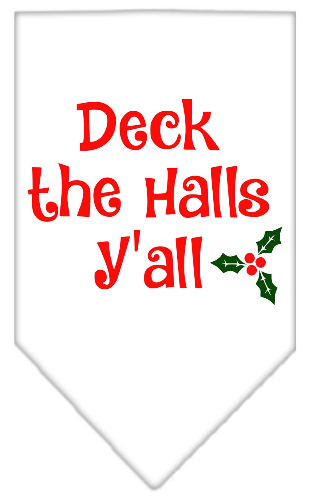 As You Wish Apparel – "Deck The Halls Yall" Christmas Pet Bandana