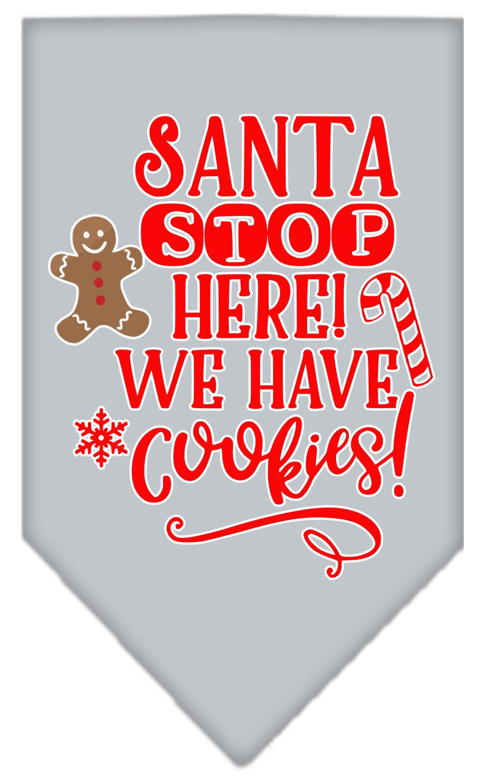 As You Wish Apparel – "Santa, Stop Here! We Have Cookies!" Christmas Pet Bandana