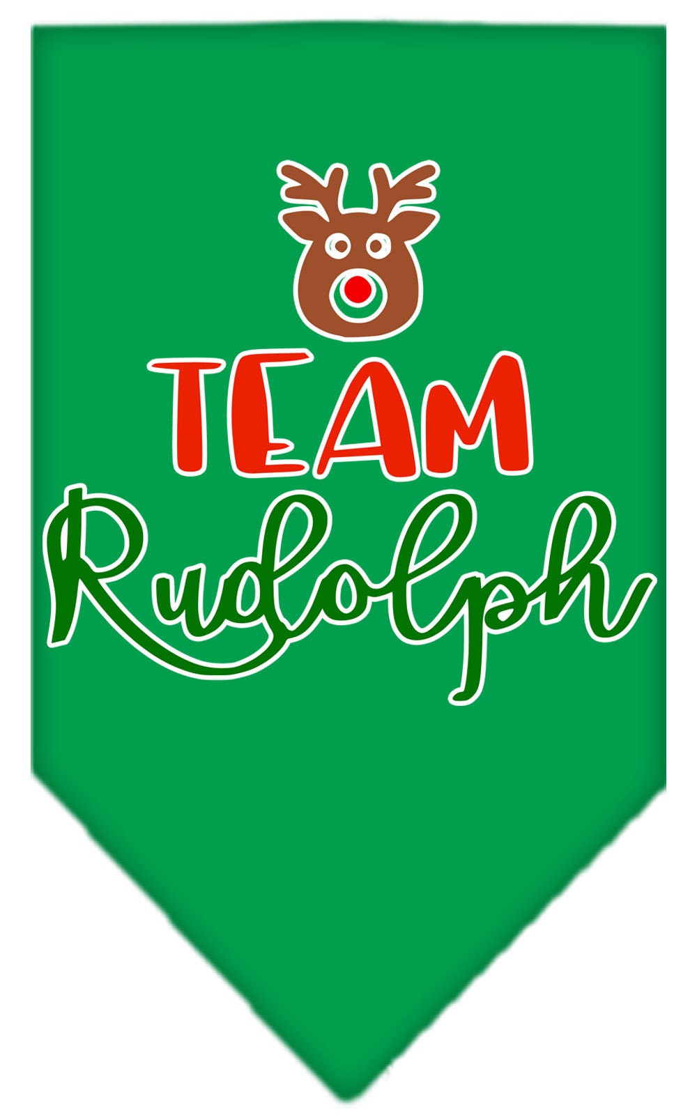 As You Wish Apparel – "Team Rudolph" Christmas Pet Bandana