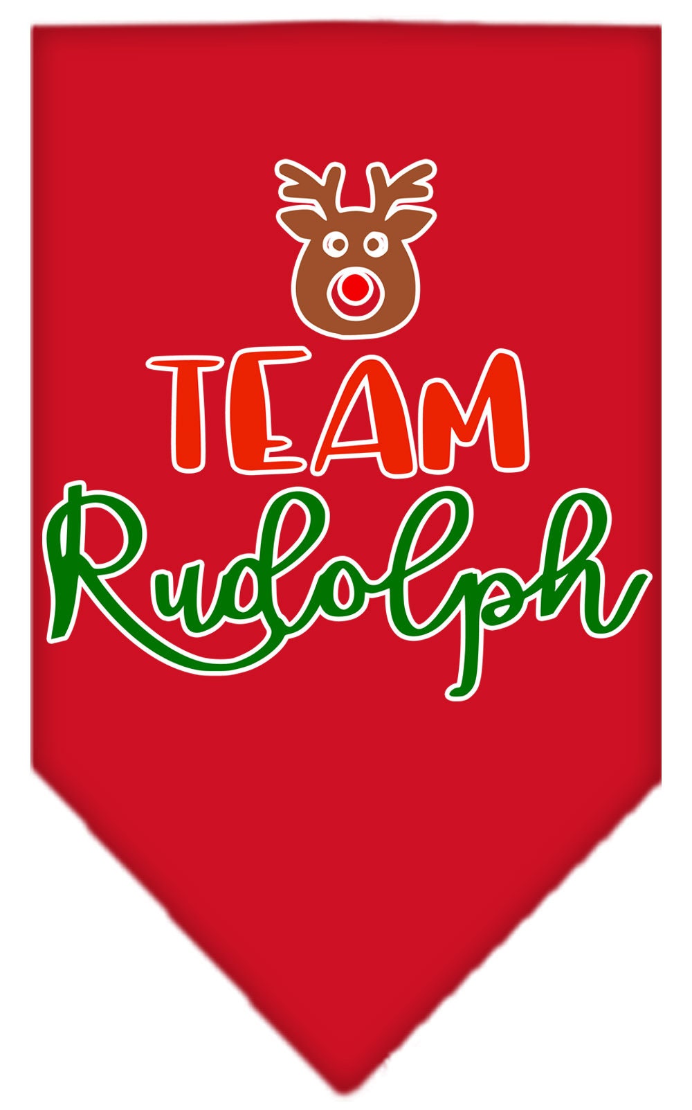 As You Wish Apparel – "Team Rudolph" Christmas Pet Bandana