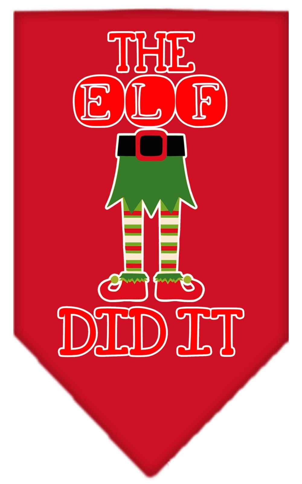 As You Wish Apparel – "The Elf Did It" Christmas Pet Bandana