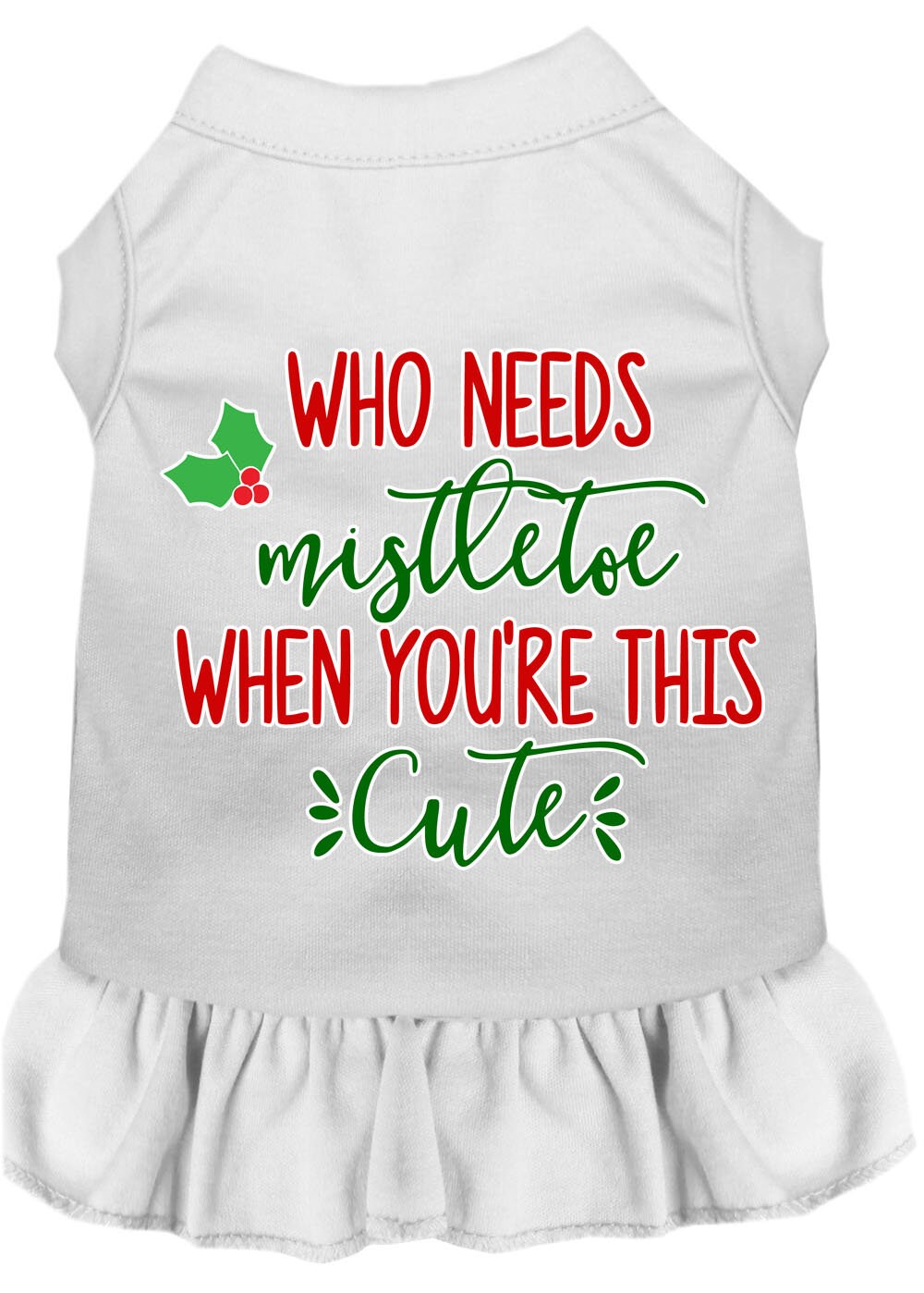 As You Wish Apparel – "Who Needs Mistletoe" Christmas Pet Dress