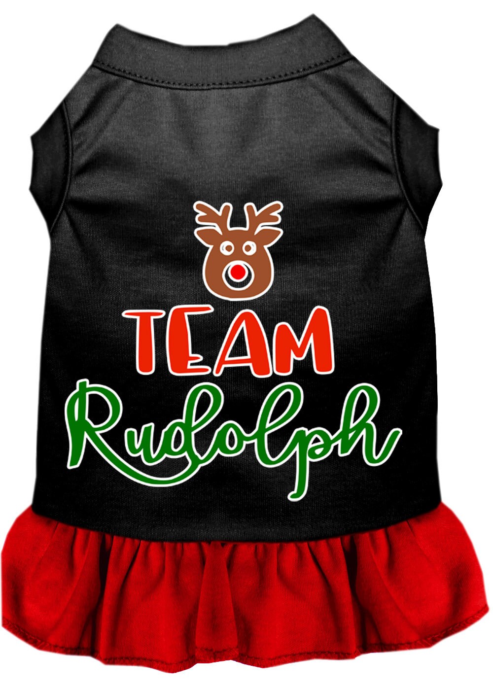 As You Wish Apparel – "Team Rudolph" Christmas Pet Dress