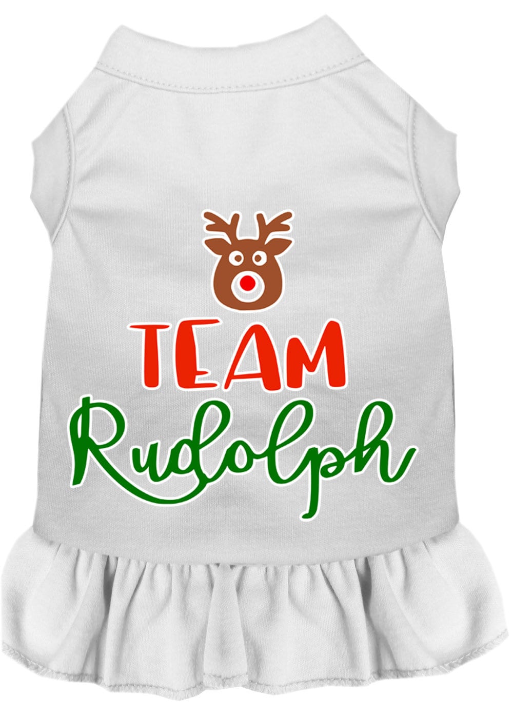 As You Wish Apparel – "Team Rudolph" Christmas Pet Dress