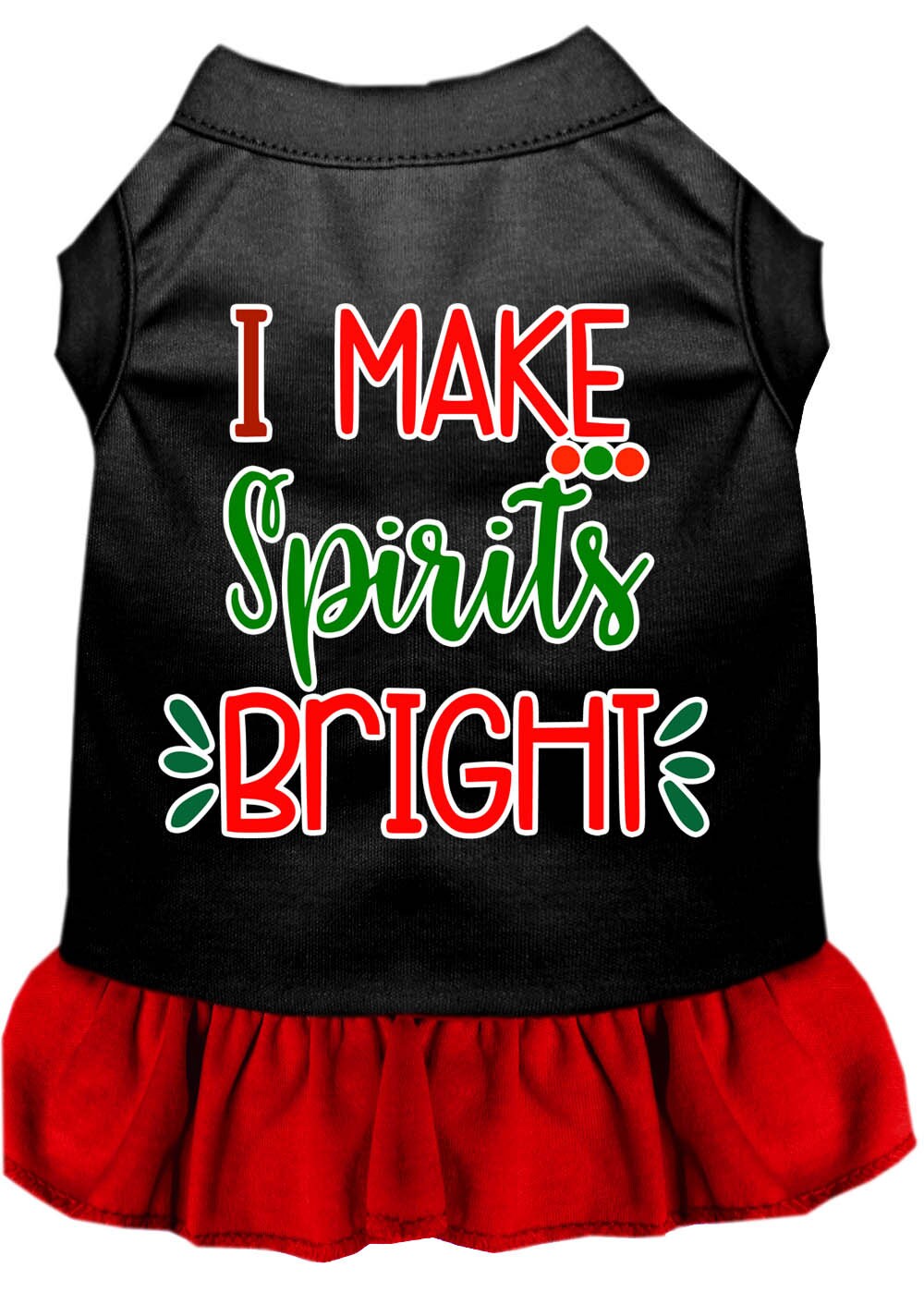 As You Wish Apparel – "I Make Spirits Bright" Christmas Pet Dress