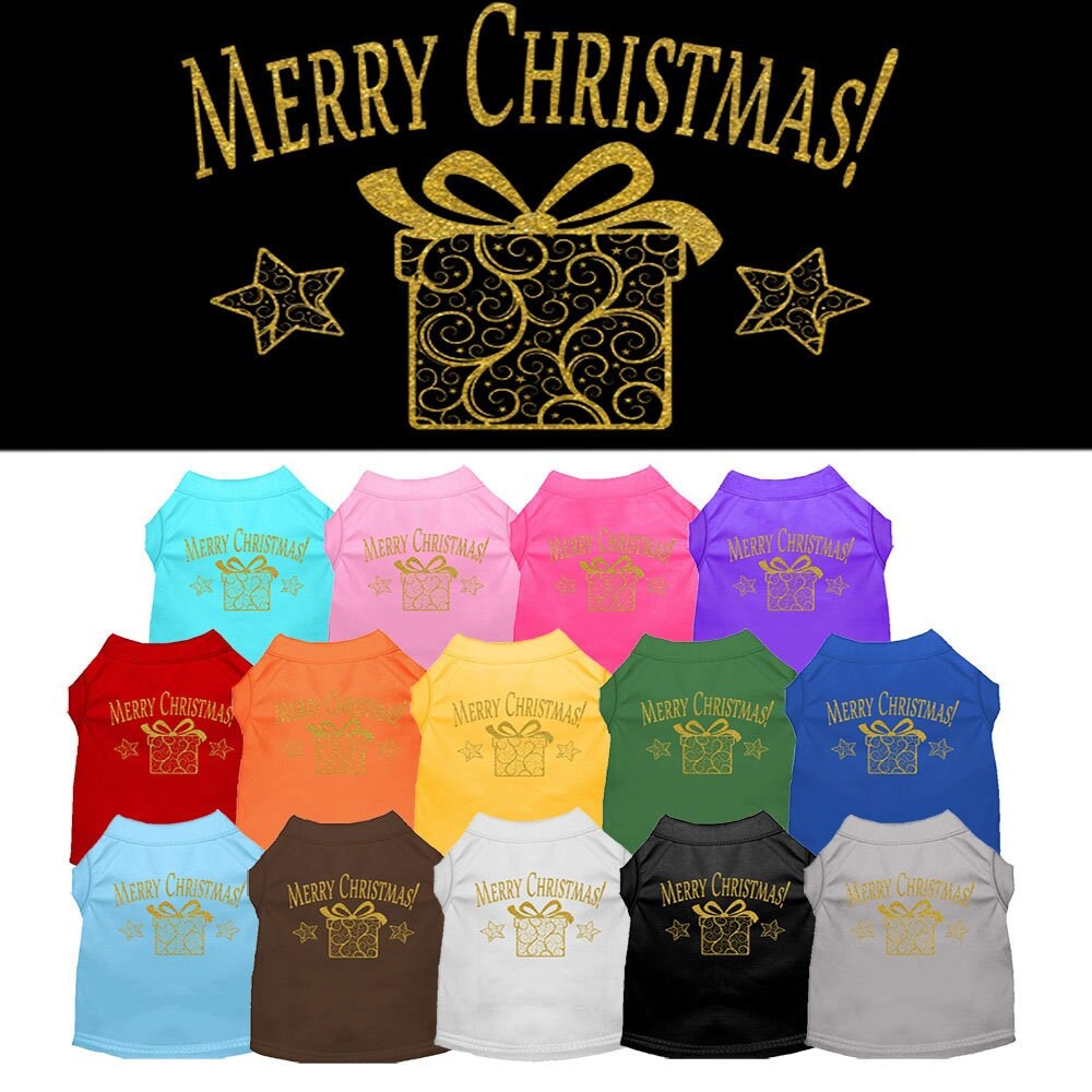 As You Wish Apparel – "Golden Christmas Present" Pet Shirt