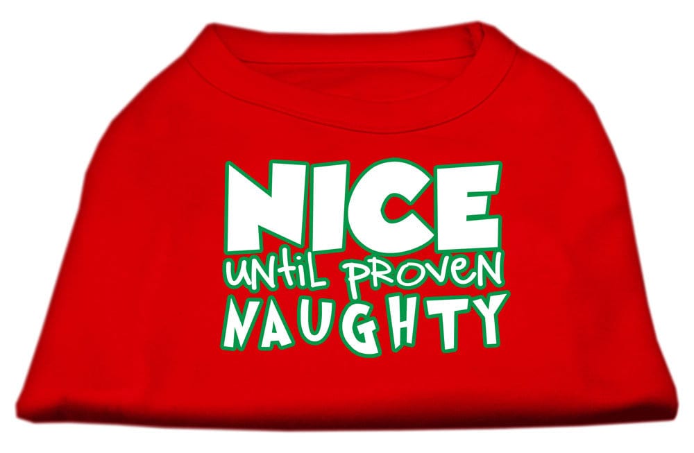As You Wish Apparel – "Nice Until Proven Naughty" Christmas Pet Shirt