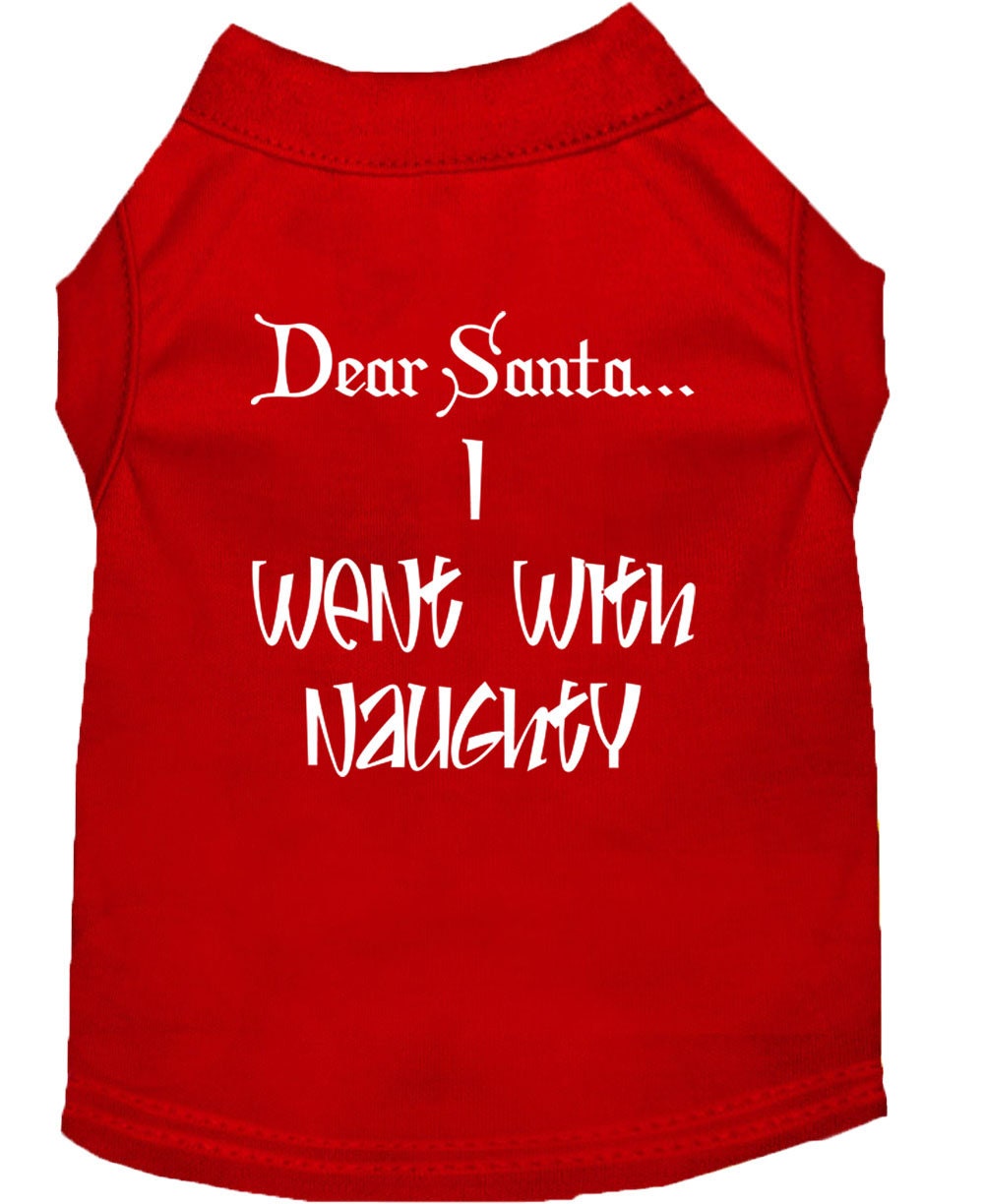As You Wish Apparel – "Dear Santa, I Went With Naughty" Christmas Pet Shirt