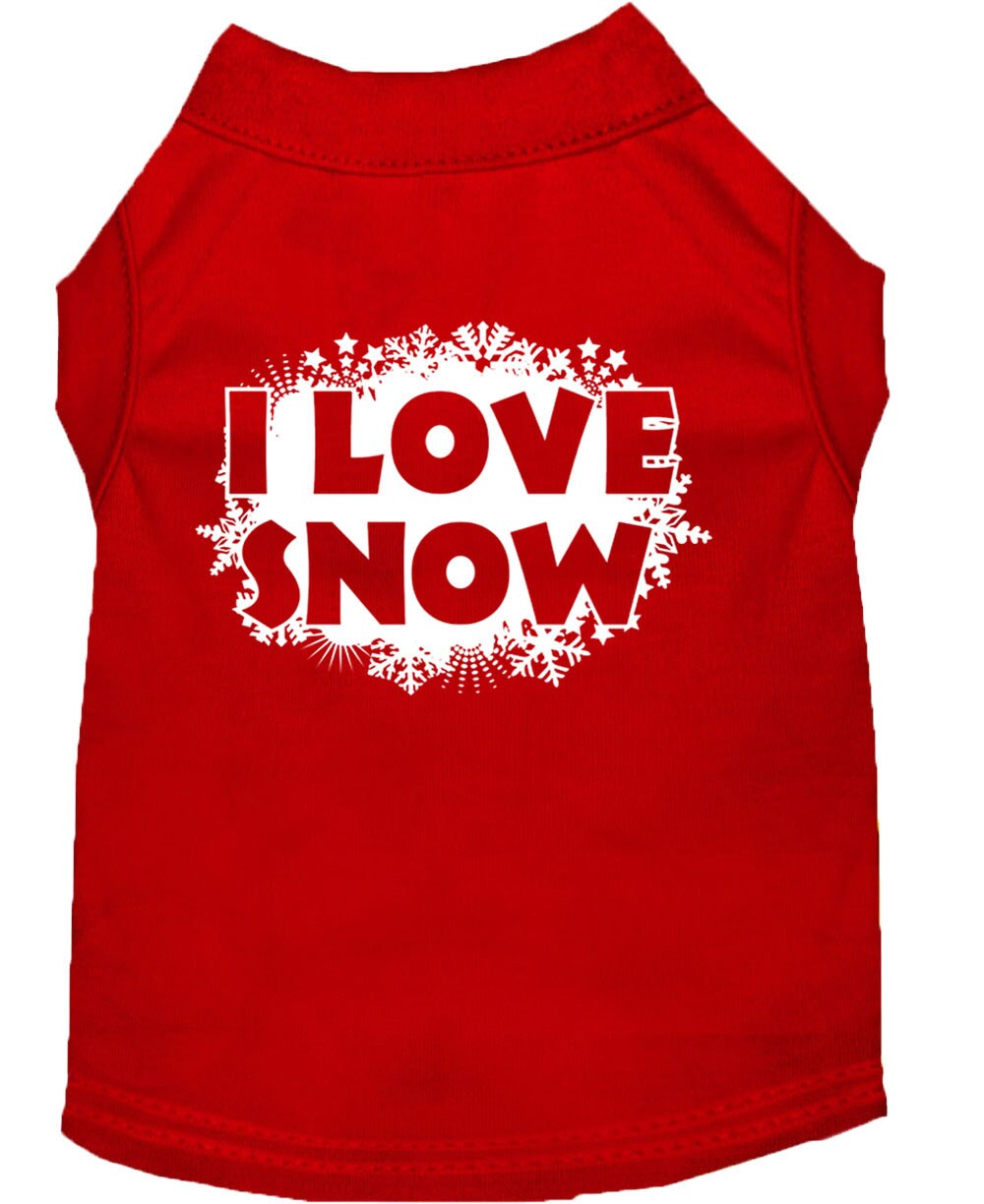 As You Wish Apparel – "I Love Snow" Christmas Pet Shirt