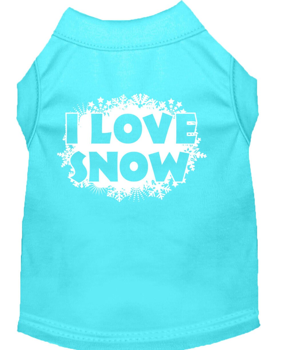 As You Wish Apparel – "I Love Snow" Christmas Pet Shirt