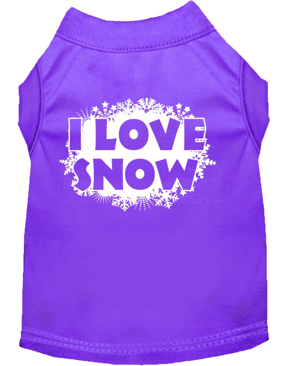 As You Wish Apparel – "I Love Snow" Christmas Pet Shirt