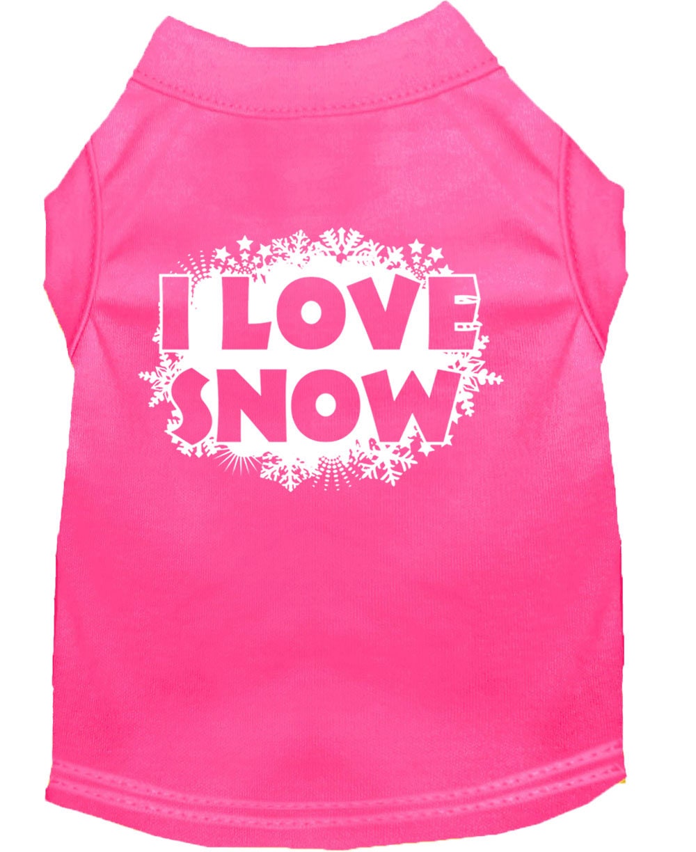 As You Wish Apparel – "I Love Snow" Christmas Pet Shirt