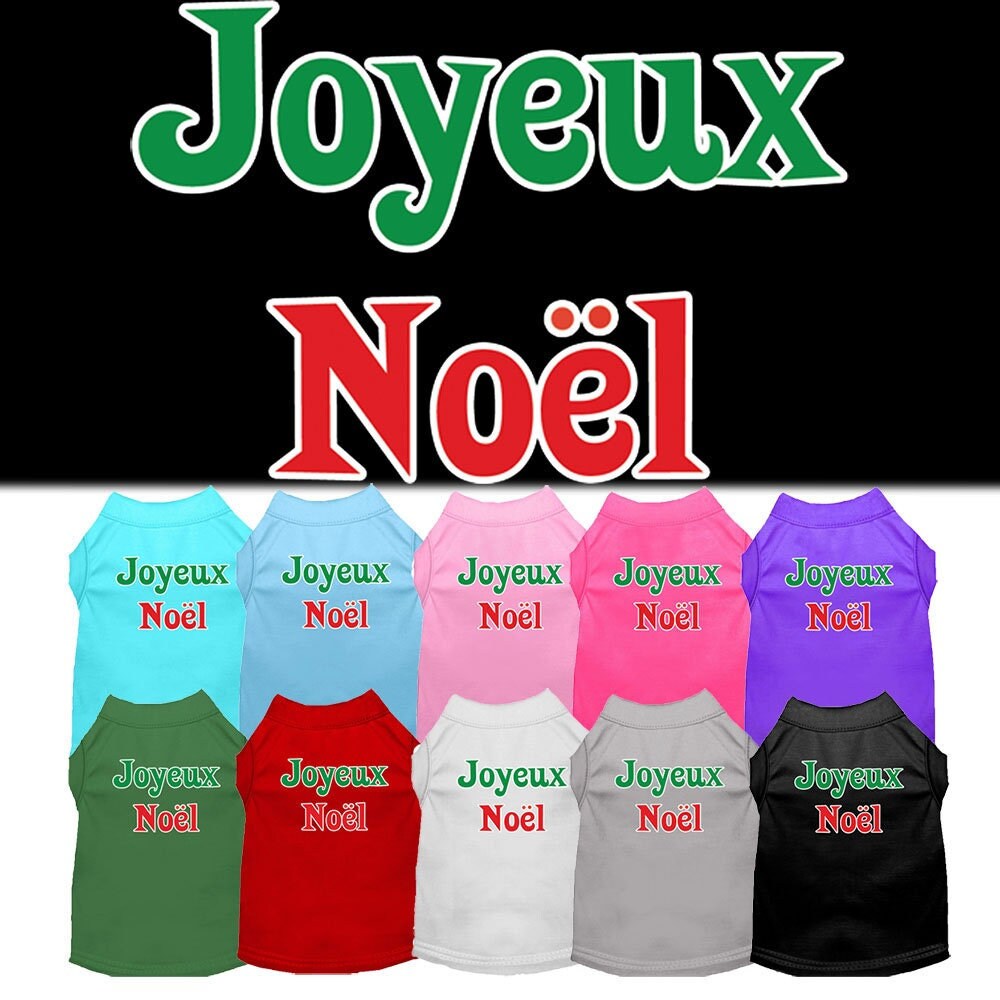 As You Wish Apparel – "Joyeux Noel" Christmas Pet Shirt