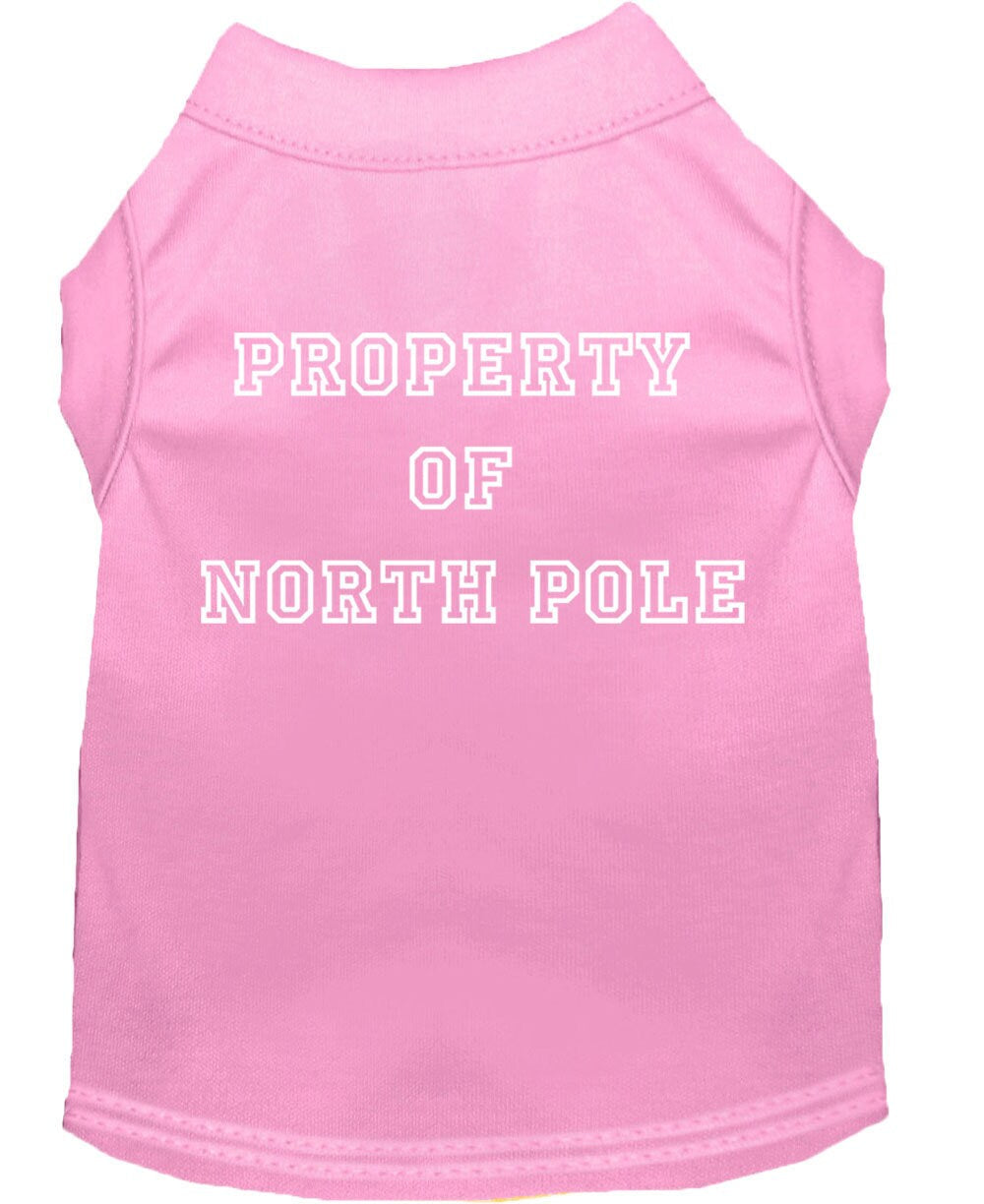 As You Wish Apparel – "Property Of North Pole" Christmas Pet Shirt
